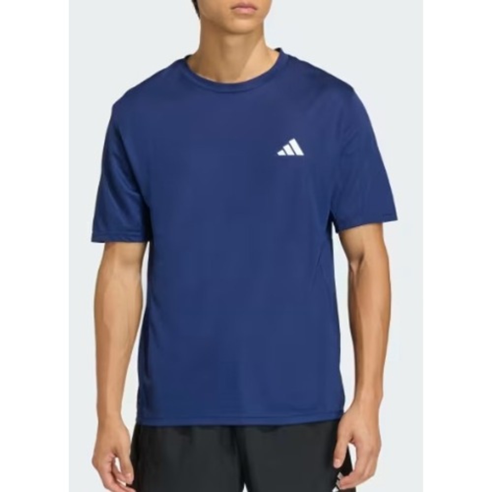 Adidas Men's Regular Fit Short Sleeve Training T-Shirt Navy Blue Size M